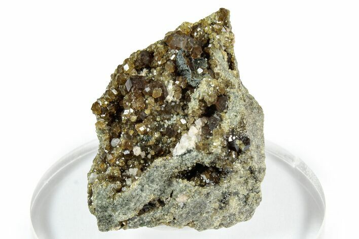 Lustrous Rainbow Andradite Garnets - Norway #342343